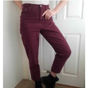 Vintage Bill Blass Jeans Women 10 Petite Purple Easy Fit Hi Rise‎ Tapered Denim